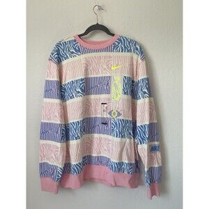 NIKE‎ SPORTSWEAR CLUB FLEECE SWEATSHIRT COCONUT MILK MENS TRIPPY SAFARI XL NWT